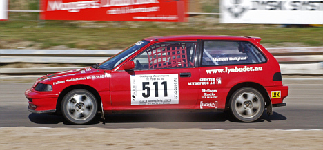 Michael Rolighed har fundet god fart i sin nyindkøbte Honda Civic.